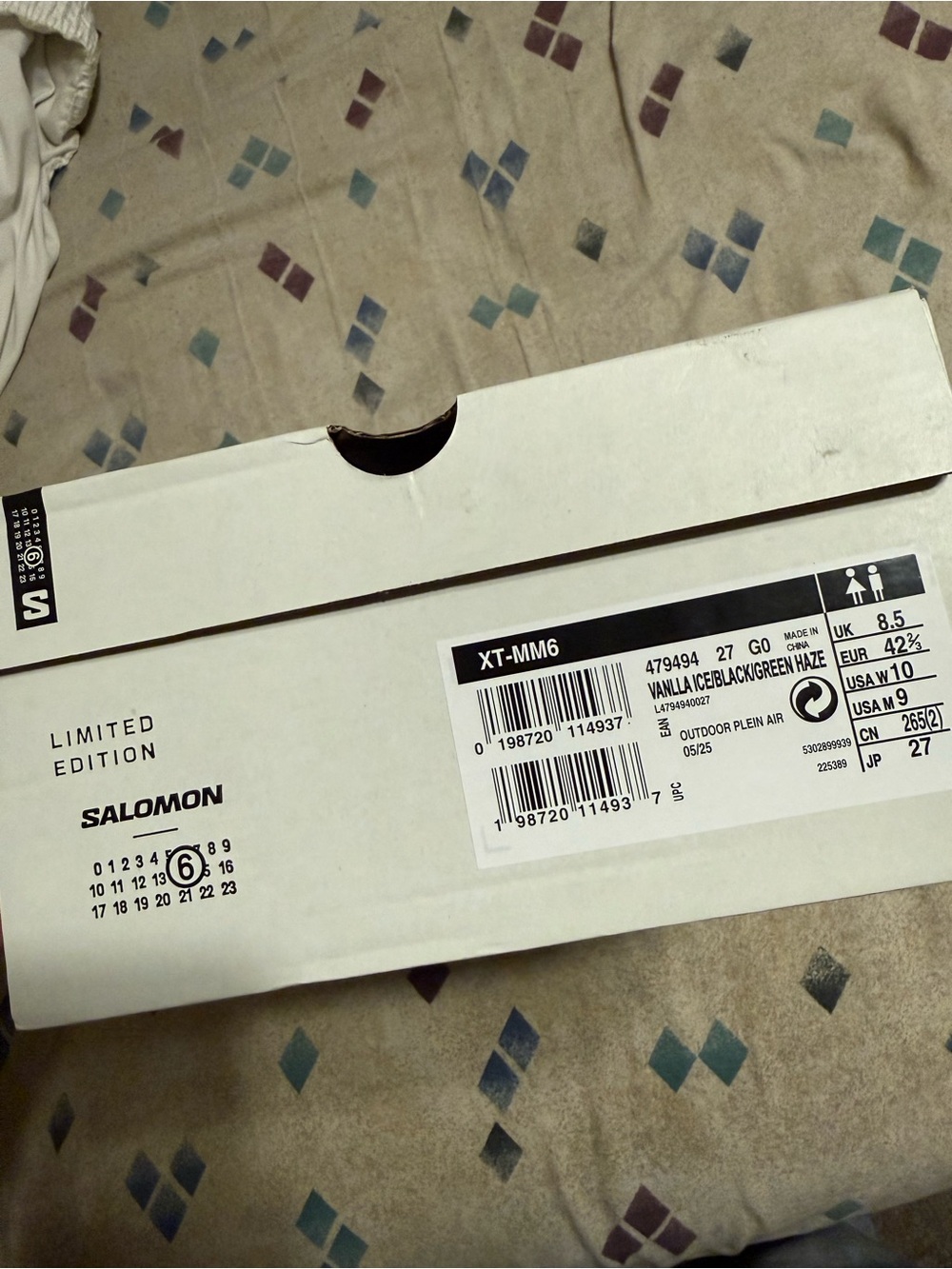 Salomon Maison Martin Margiela Cream and Black Trail Running Shoes - Picture 2 of 12